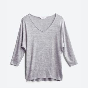 Market & Spruce V neck Liraven dolman knit top XS